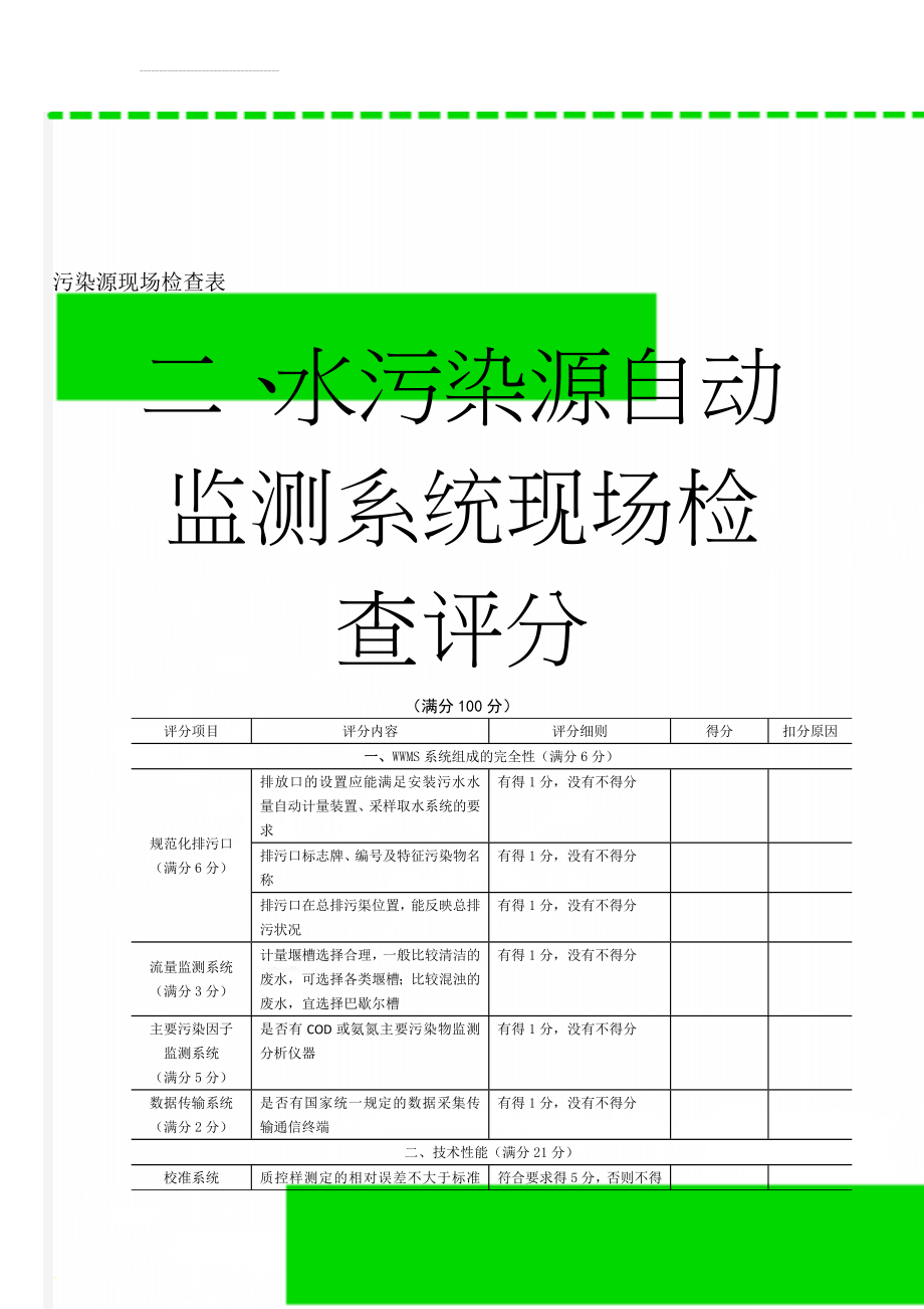 污染源现场检查表(12页).doc_第1页