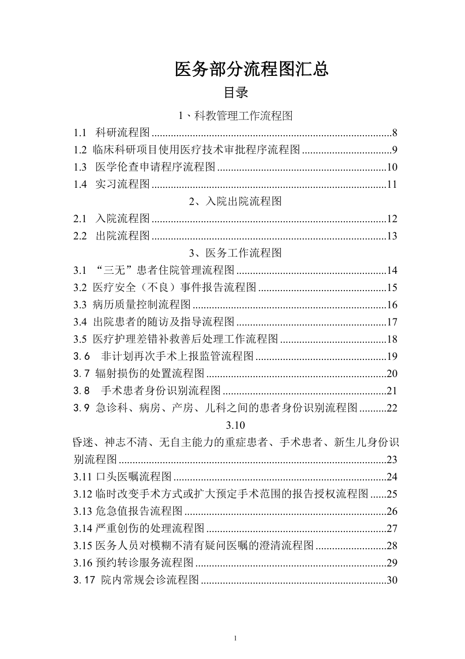 医务工作流程图汇总.docx_第1页