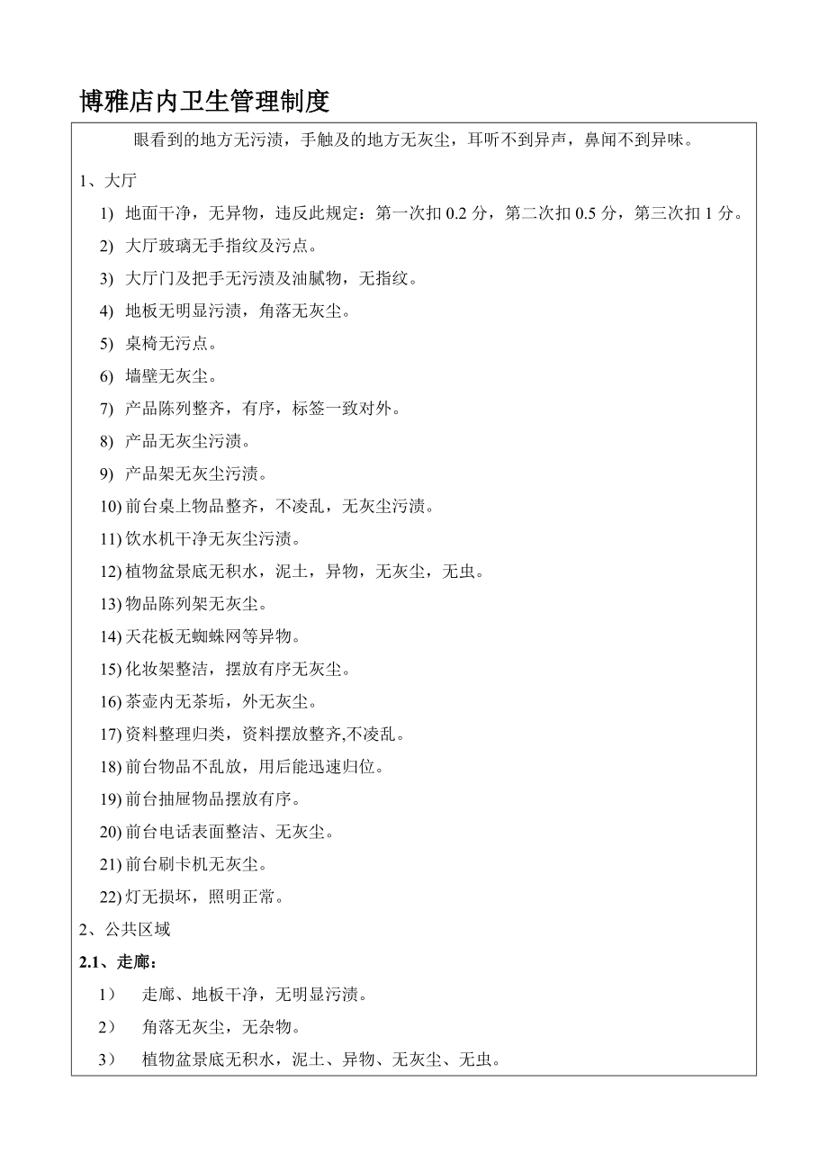 10、店内卫生管理制度.doc_第1页