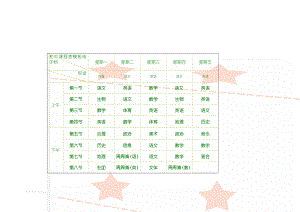 初中课程表模板电子档(2页).doc