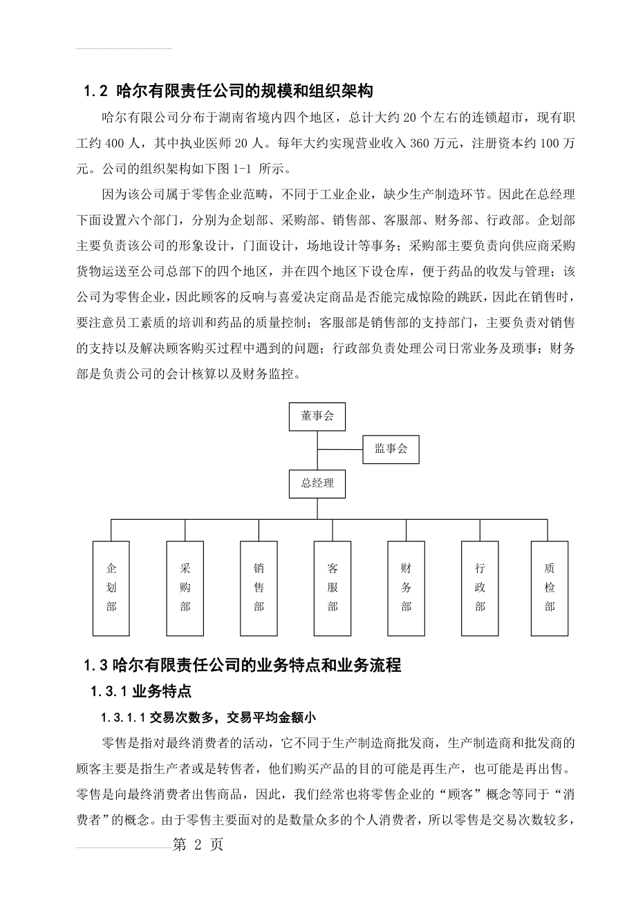 哈尔有限公司会计软件应用报告_课程设计(32页).doc_第2页