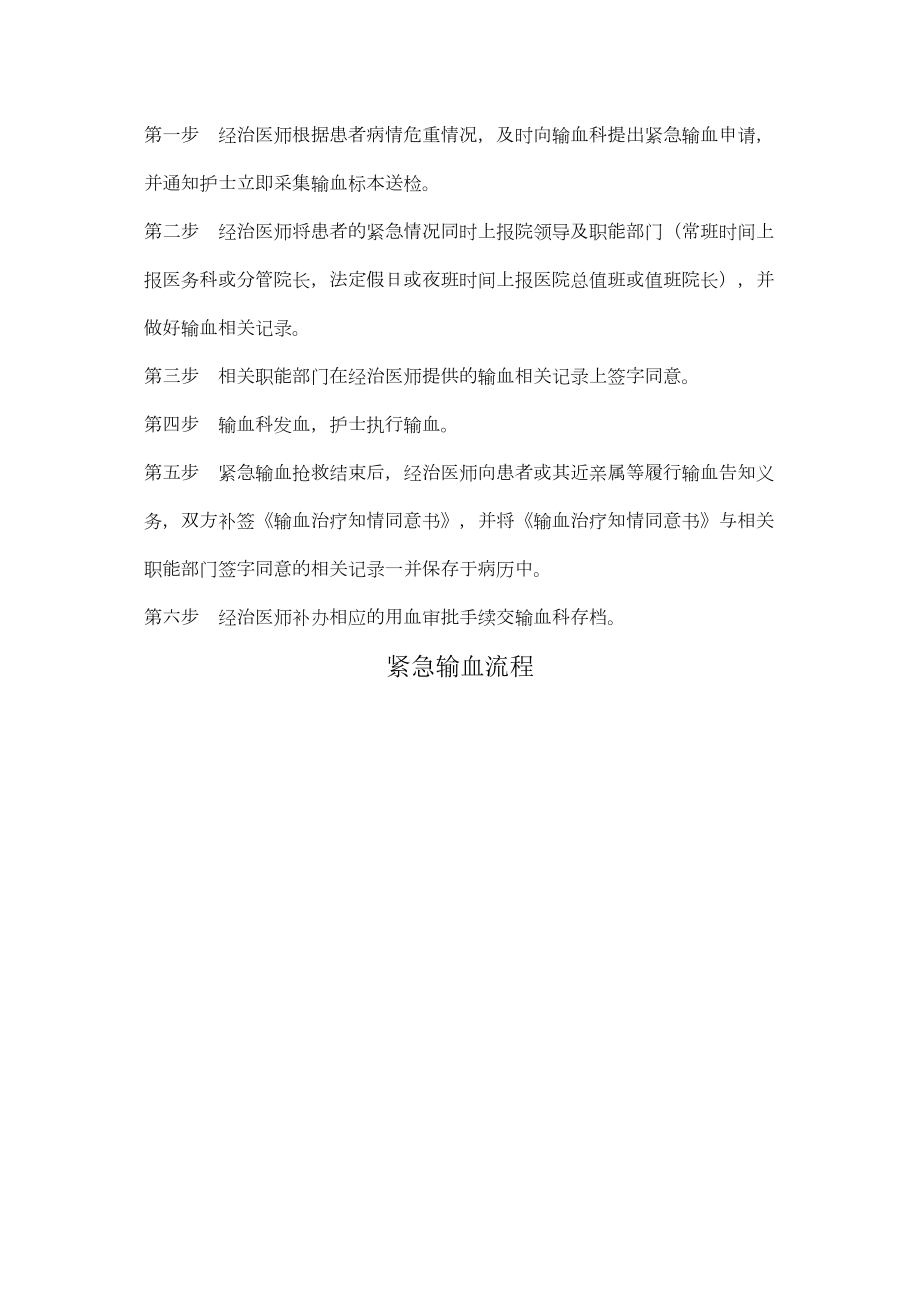 医学专题一医院紧急用血的审批流程.docx_第2页