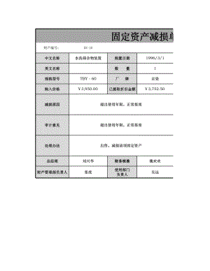 企业财务部固定资产管理固定资产减损单.xlsx