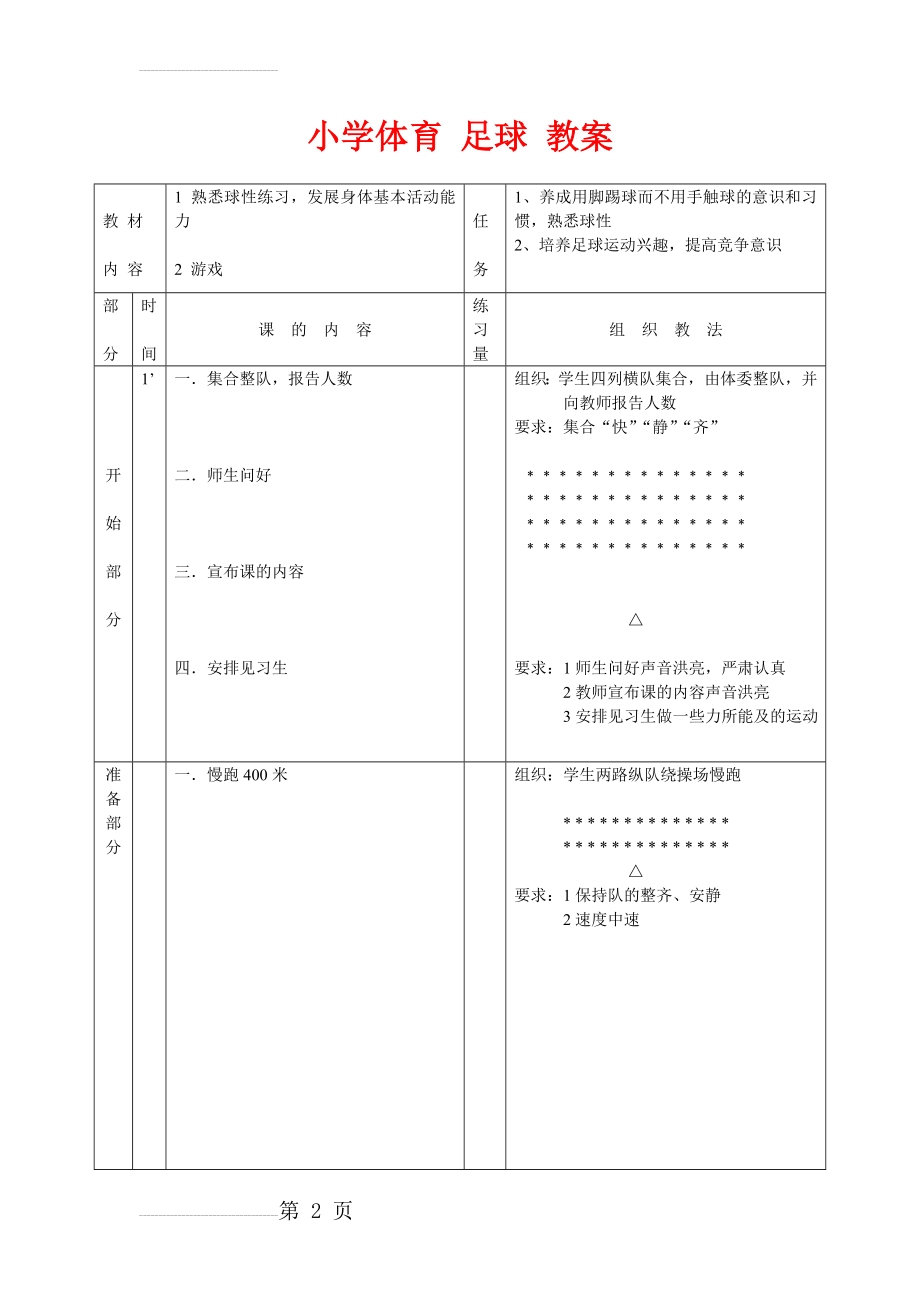 小学体育-足球-教案(36页).doc_第2页