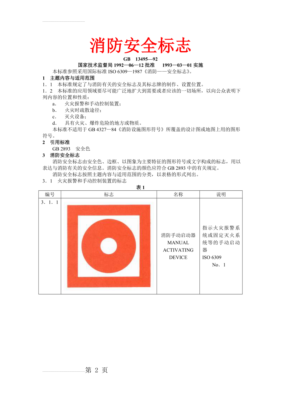 消防安全标志GB13495-92(16页).doc_第2页