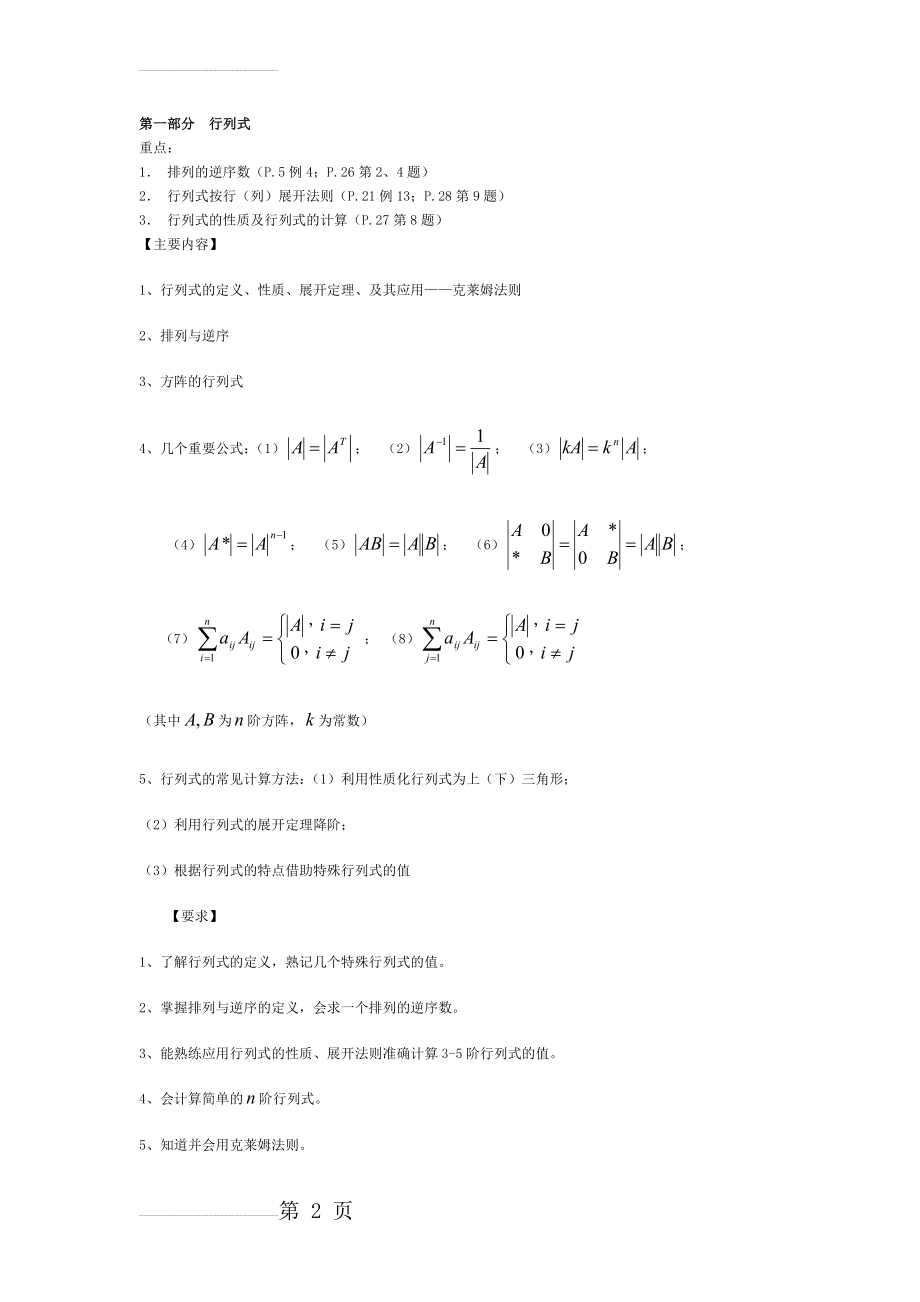 华科线性代数复习重点(12页).doc_第2页