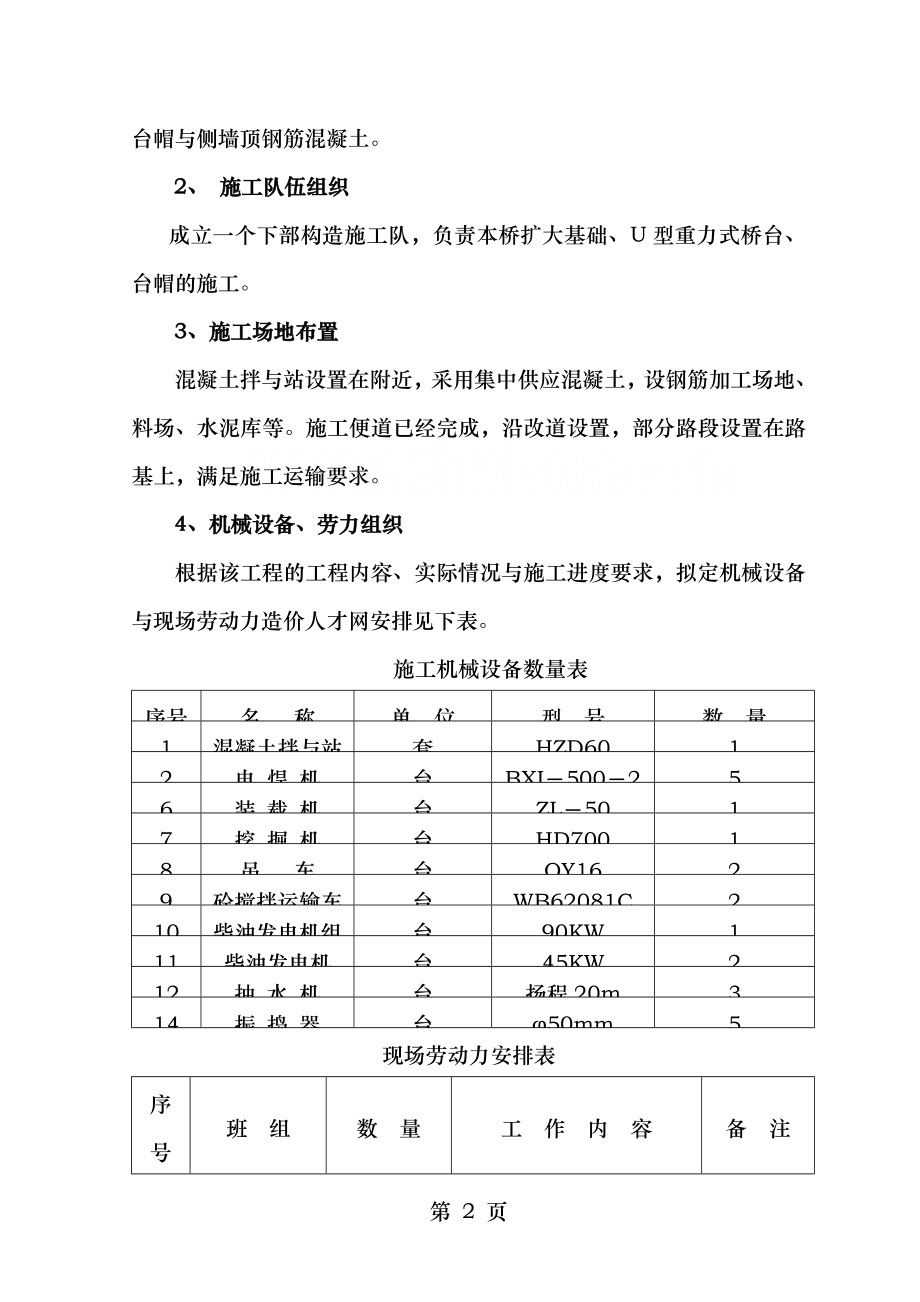 瓦窑溪大桥基础及下部构造施工方案.doc_第2页