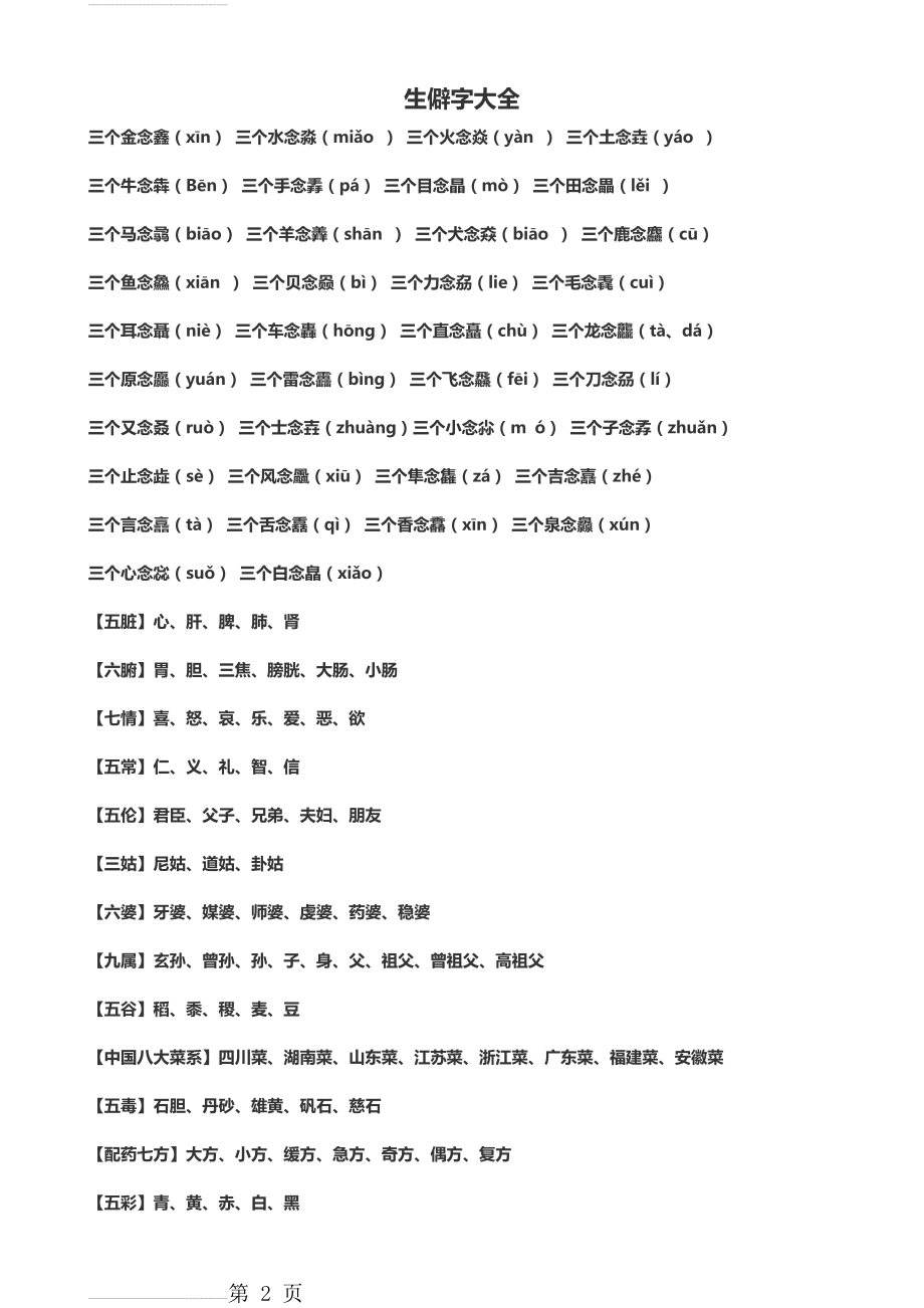 汉字生僻字大全(6页).doc_第2页