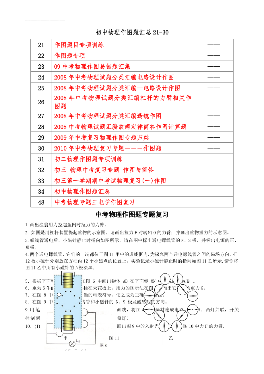 初中物理作图题汇总(26页).doc_第2页