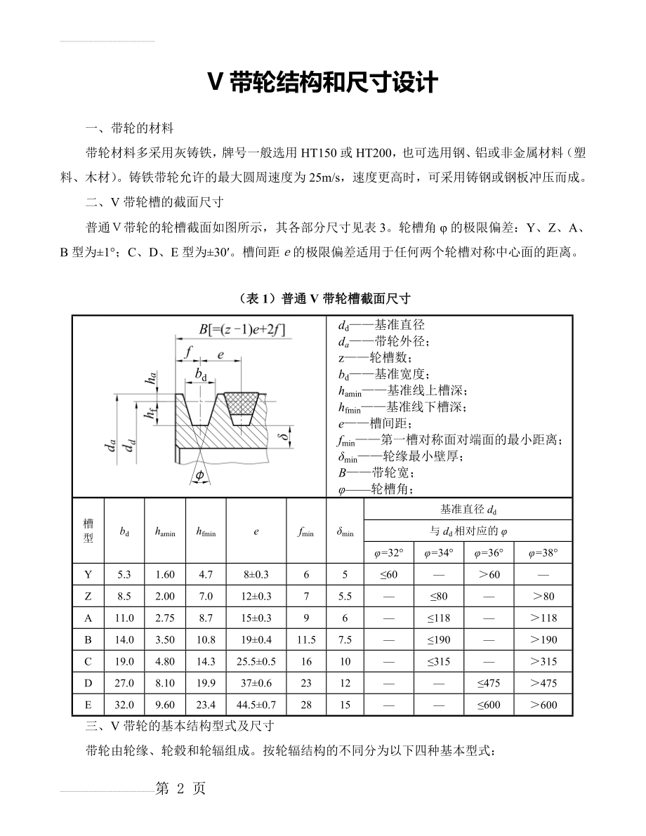 普通V带轮结构和尺寸设计(5页).doc_第2页