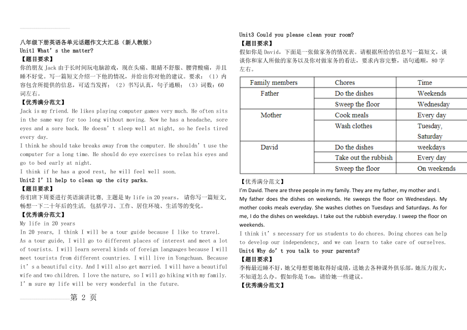 人教版英语八年级作文(7页).doc_第2页