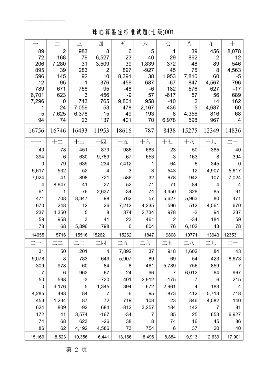 珠心算7级练习(32页).doc_第2页