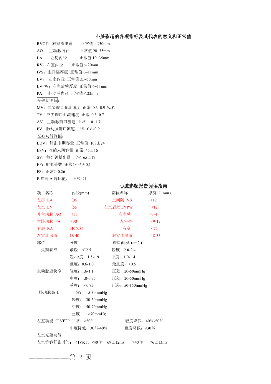 心脏彩超的各项指标正常值及其代表的意义35840(4页).doc_第2页