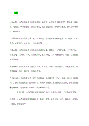 医学专题一各科室常见病.docx