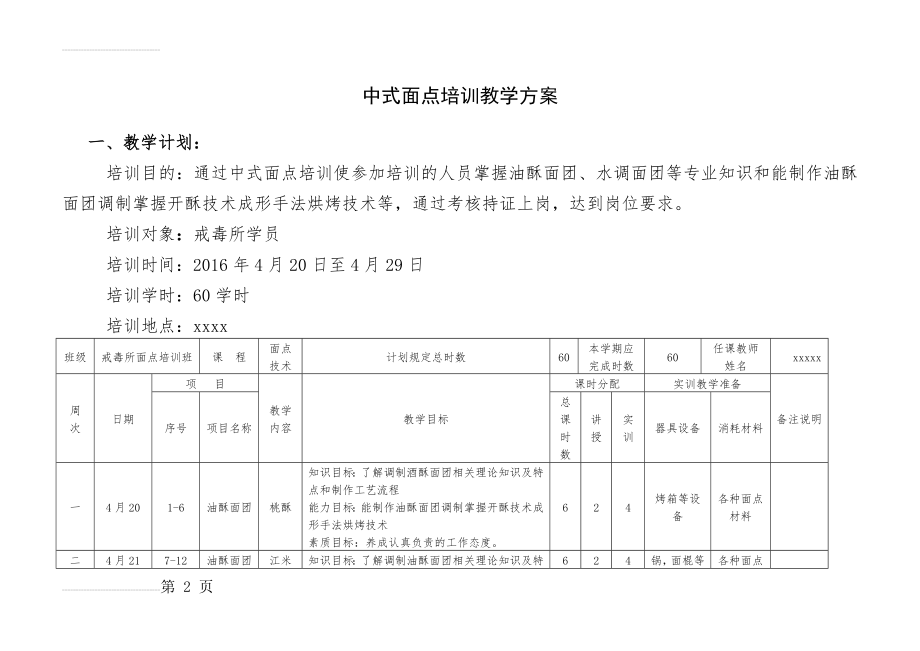 中式面点教学方案(6页).doc_第2页