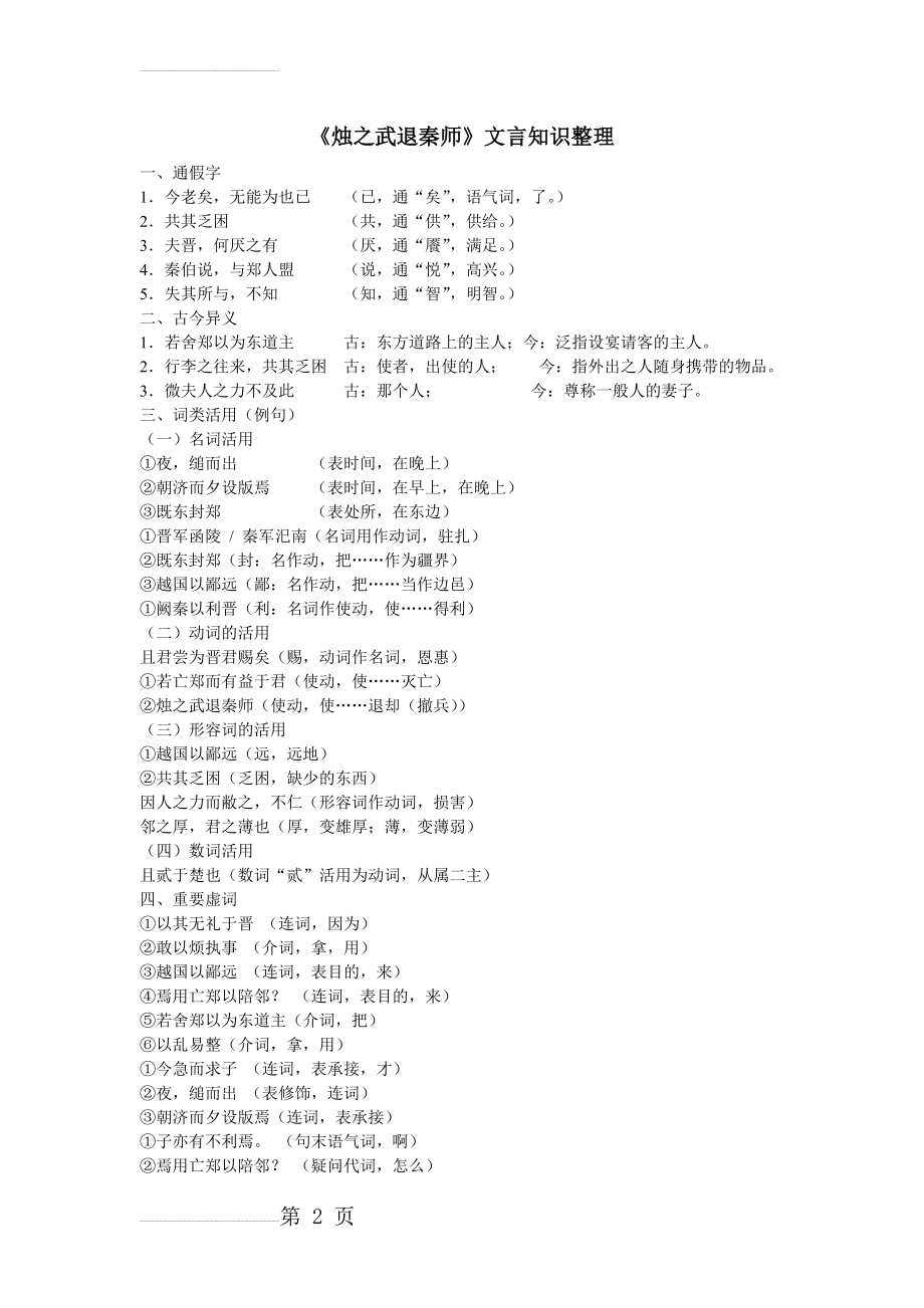 烛之武退秦师文言知识整理39238(4页).doc_第2页