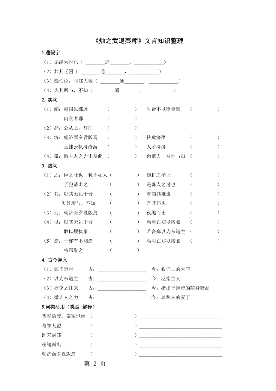 烛之武退秦师文言知识整理39039(5页).doc_第2页