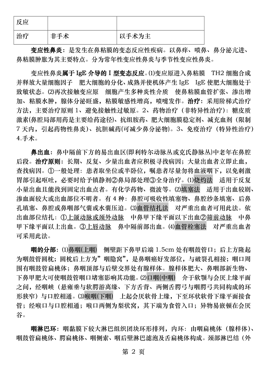 耳鼻咽喉头颈外科学课本重点.doc_第2页