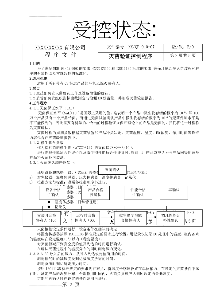 灭菌验证控制程序(5页).doc_第2页