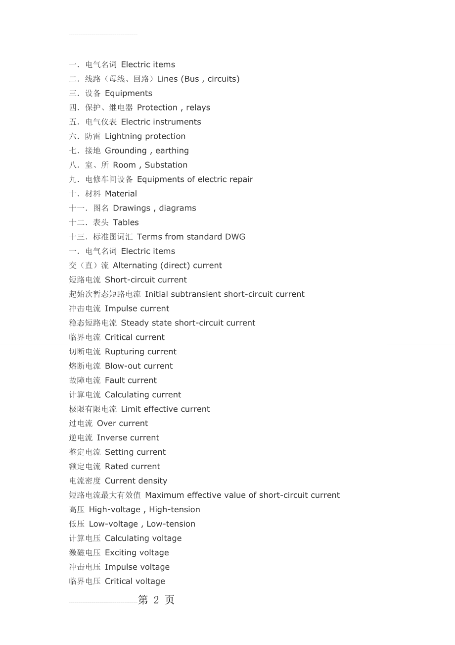 电气专业术语中英对照(21页).doc_第2页