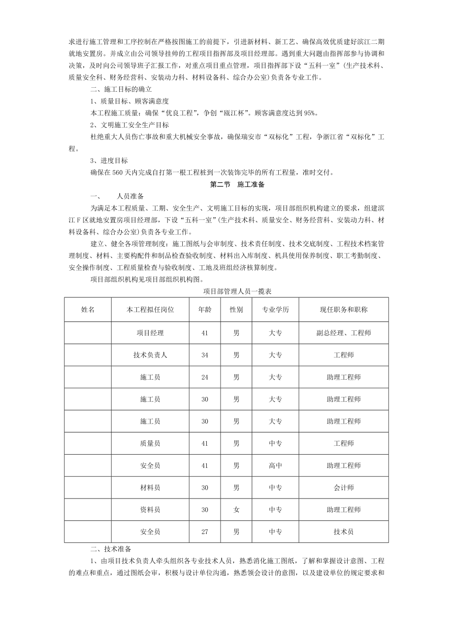 滨江二期F区就地安置房工程施工组织设计土建工程施工方案.doc_第2页