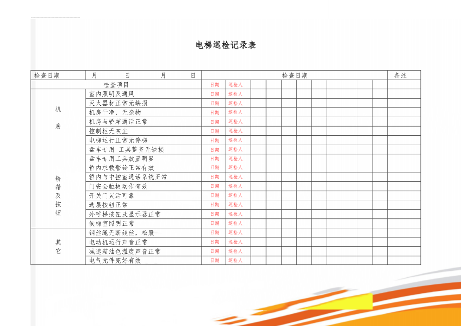 电梯巡检记录表(3页).doc_第1页