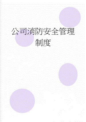 公司消防安全管理制度(6页).doc