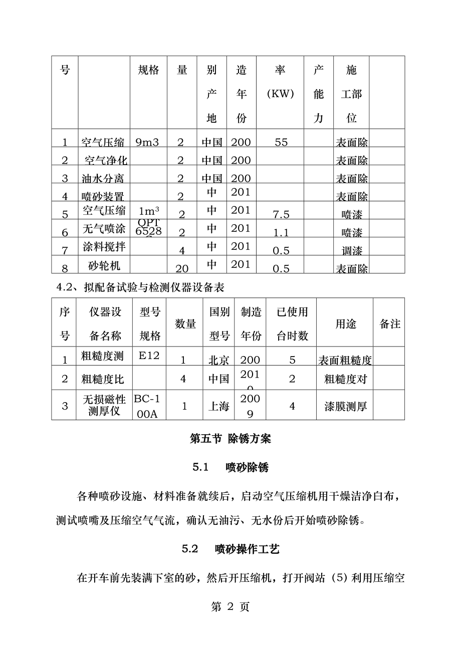 脱硫塔内壁玻璃鳞片内防腐施工方案设计.doc_第2页