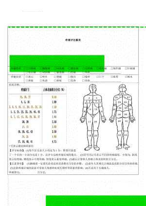 疼痛评估量表(2页).doc