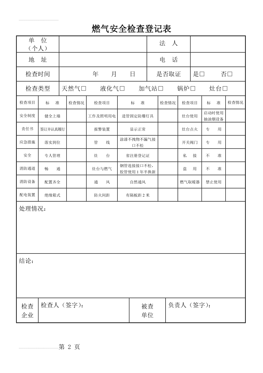 燃气安全检查登记表(4页).doc_第2页