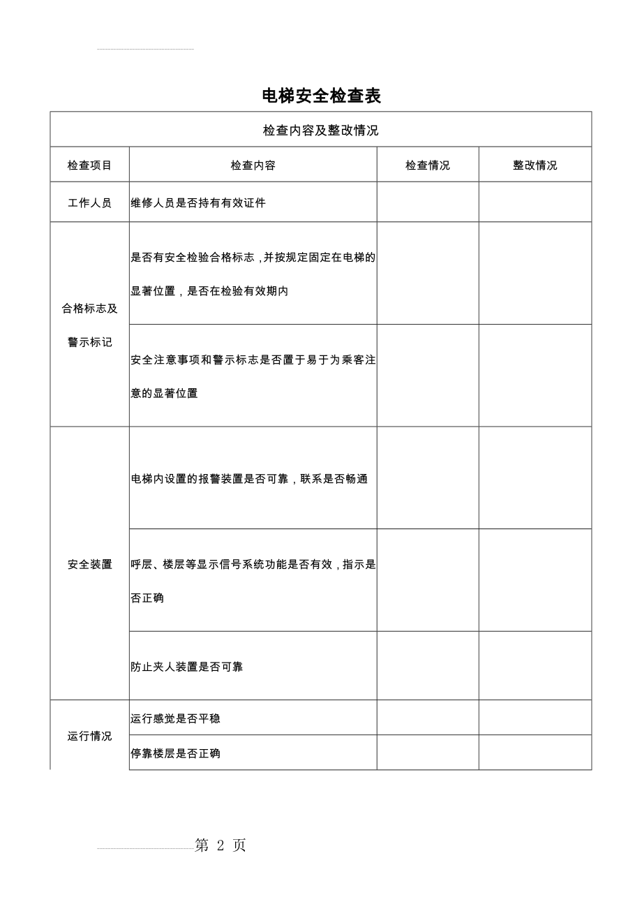 电梯安全检查表(2页).doc_第2页