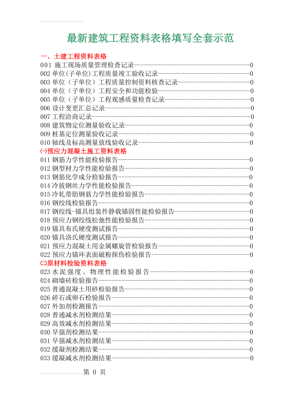 最新建筑工程资料表格填写样例全套(661页).doc_第2页