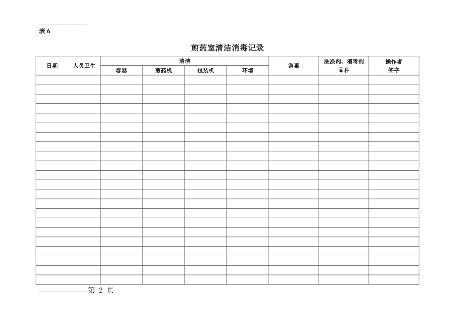 煎药室清洁消毒记录表(3页).doc_第2页