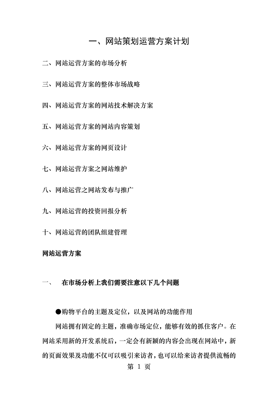 网站运营策划方案(2).doc_第1页