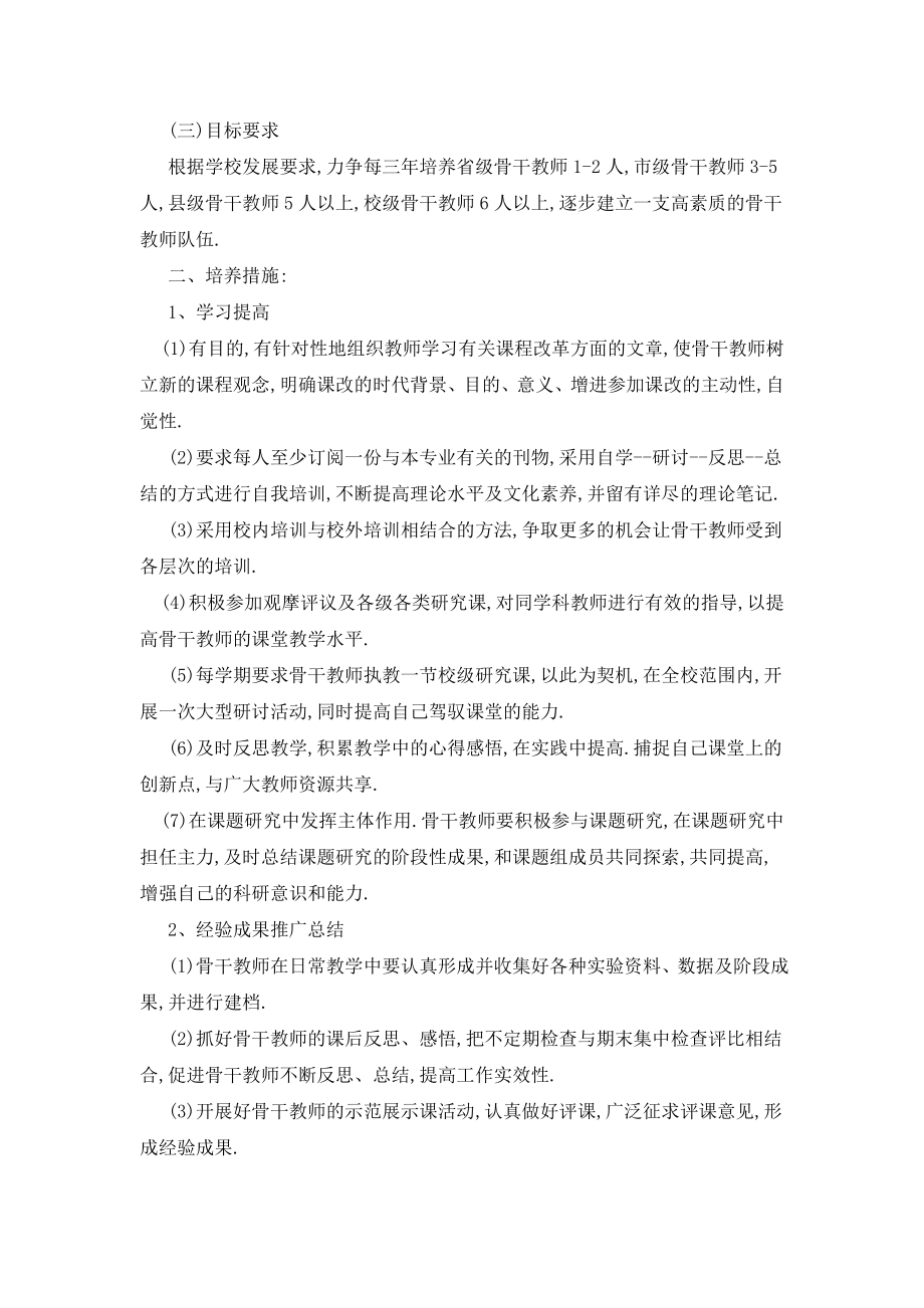 骨干教师个人工作计划范文五篇.doc_第2页