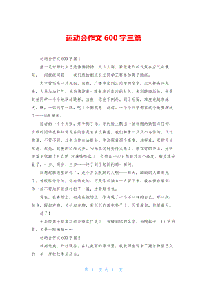 运动会作文600字三篇.docx