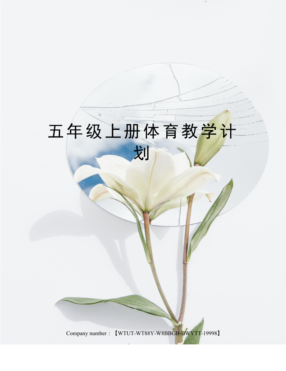 五年级上册体育教学计划(共6页).docx_第1页