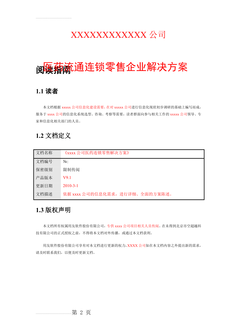 医药行业流通连锁零售企业解决方案(104页).doc_第2页