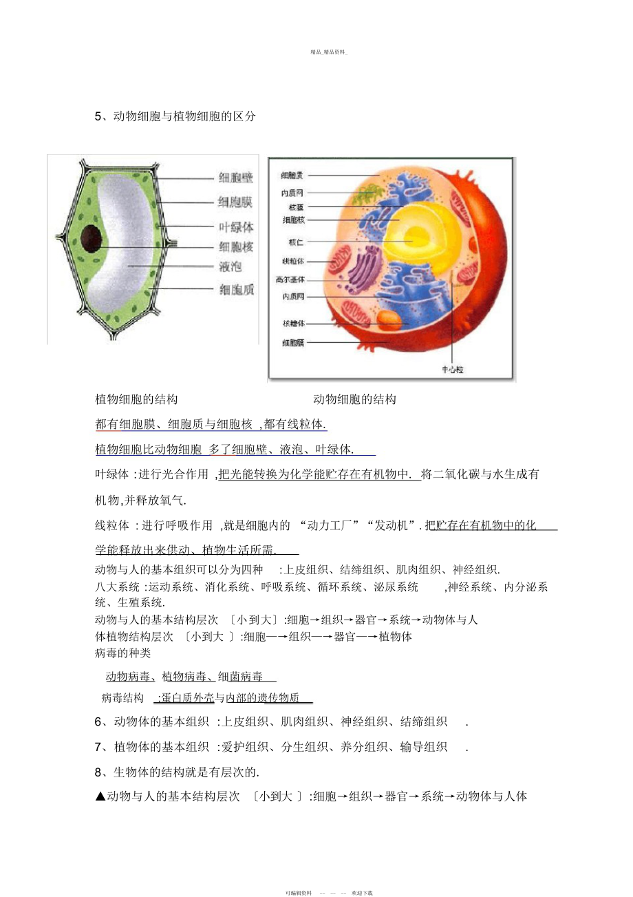 2022年七级上册生物学知识点总结.docx_第2页