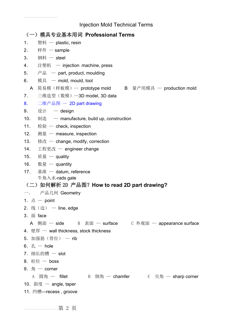 模具专业英语词汇(12页).doc_第2页