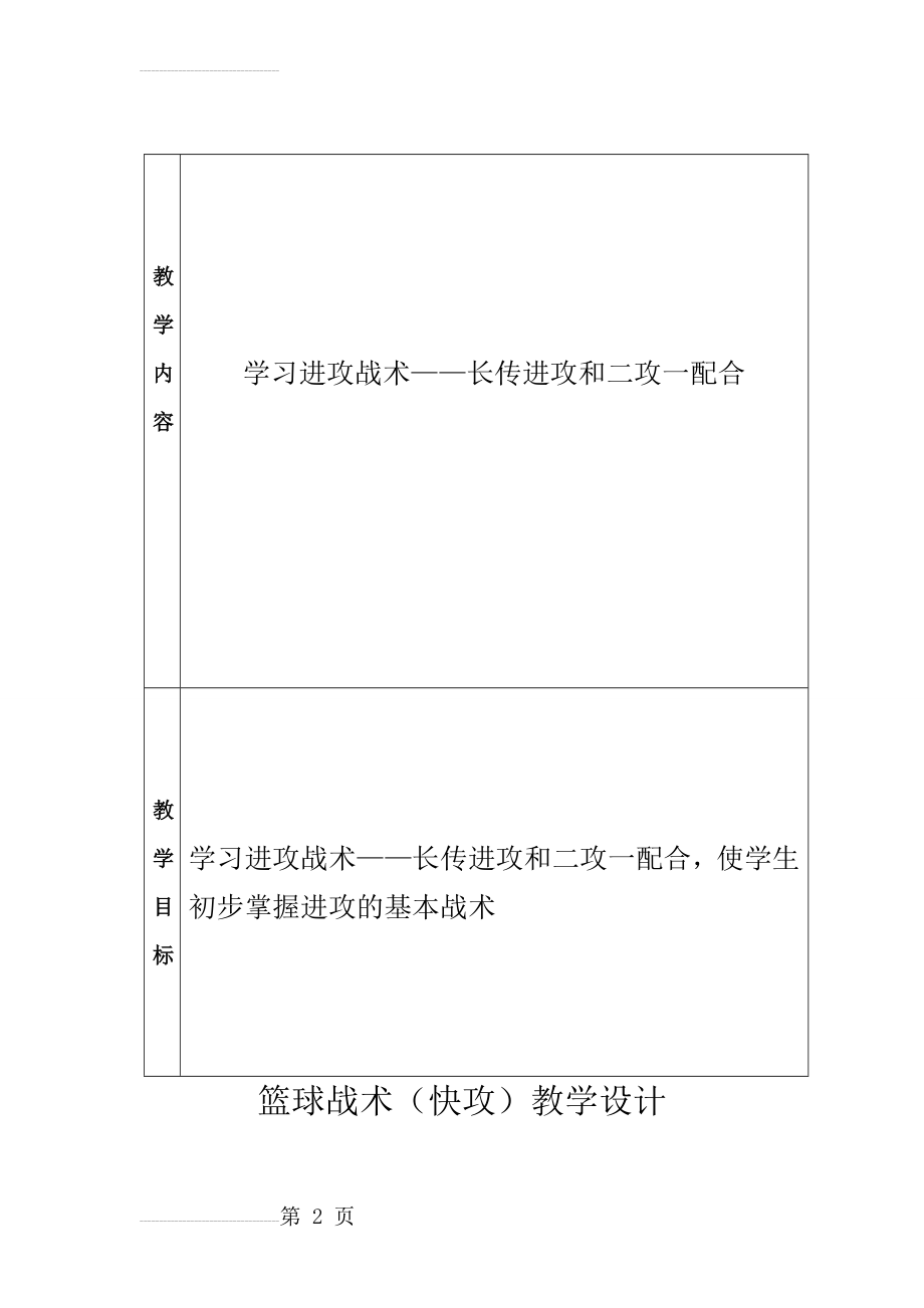 篮球快攻教学设计(7页).doc_第2页