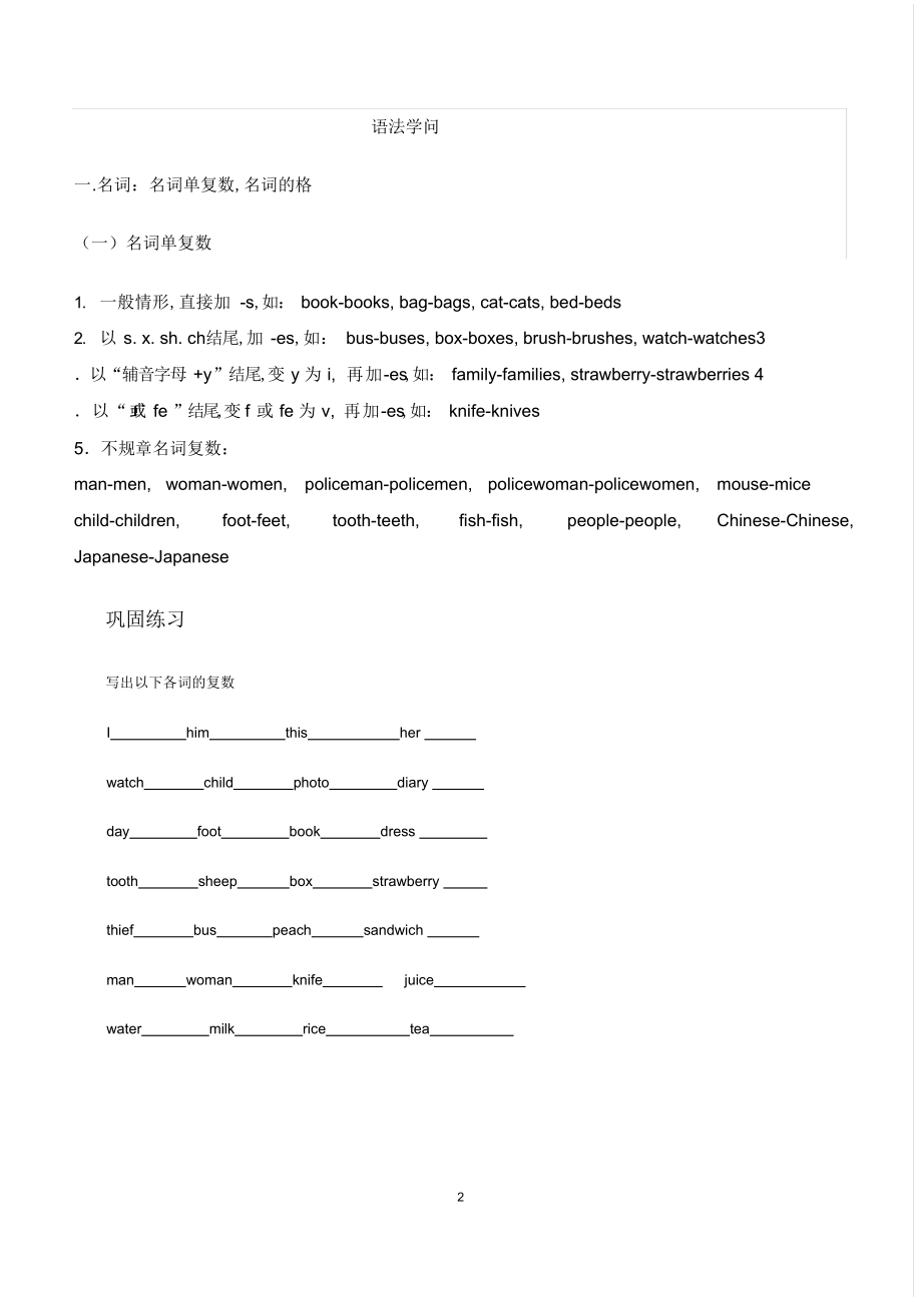 2022年小升初英语复习重点总结.docx_第2页