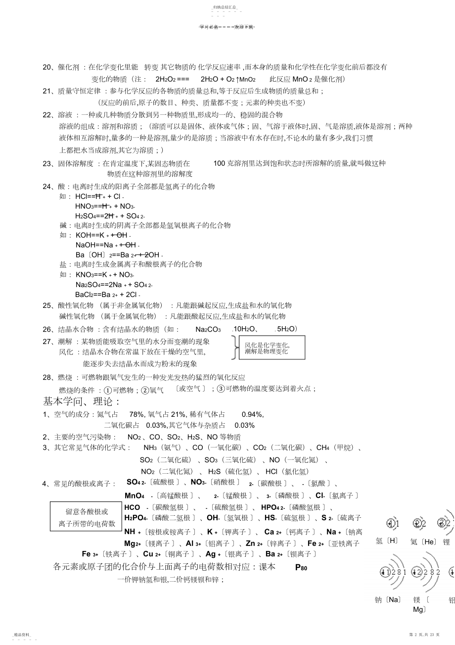 2022年初三化学复习知识点3.docx_第2页