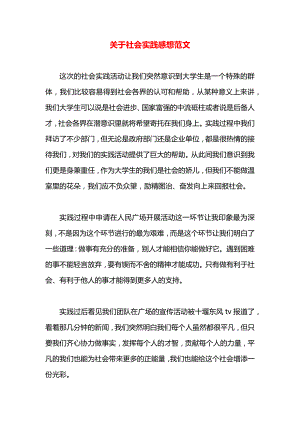 关于社会实践感想范文.docx