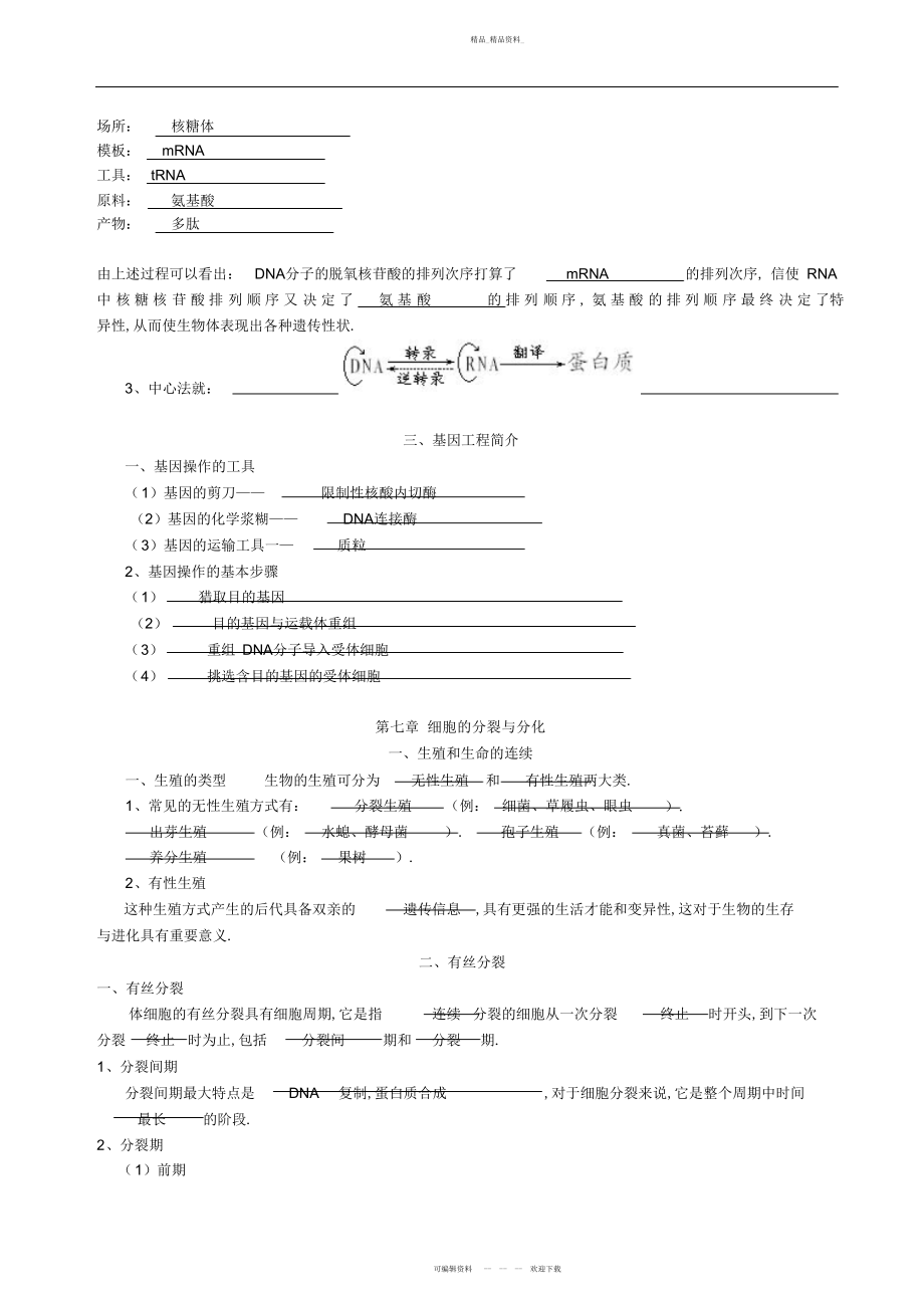 2022年上海高考生物知识点总结 .docx_第2页