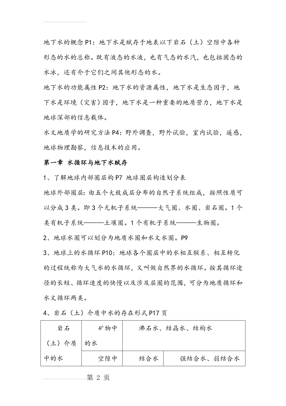 水文地质学知识点整理(11页).doc_第2页