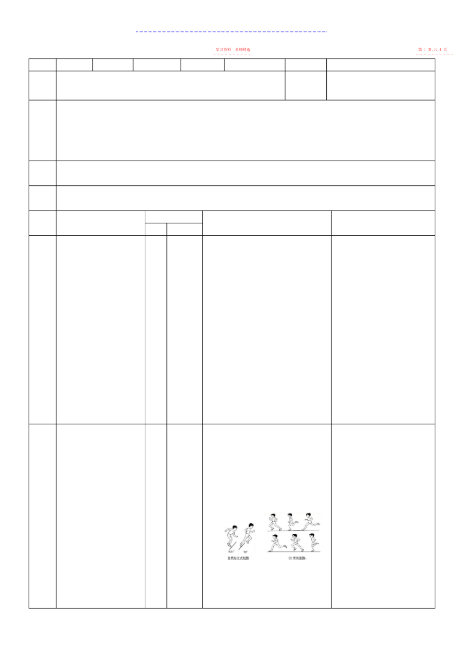 2022年小学一级体育米快速跑公开课教案.docx_第2页