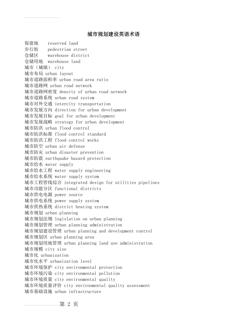 城市规划专业术语英文(8页).doc_第2页