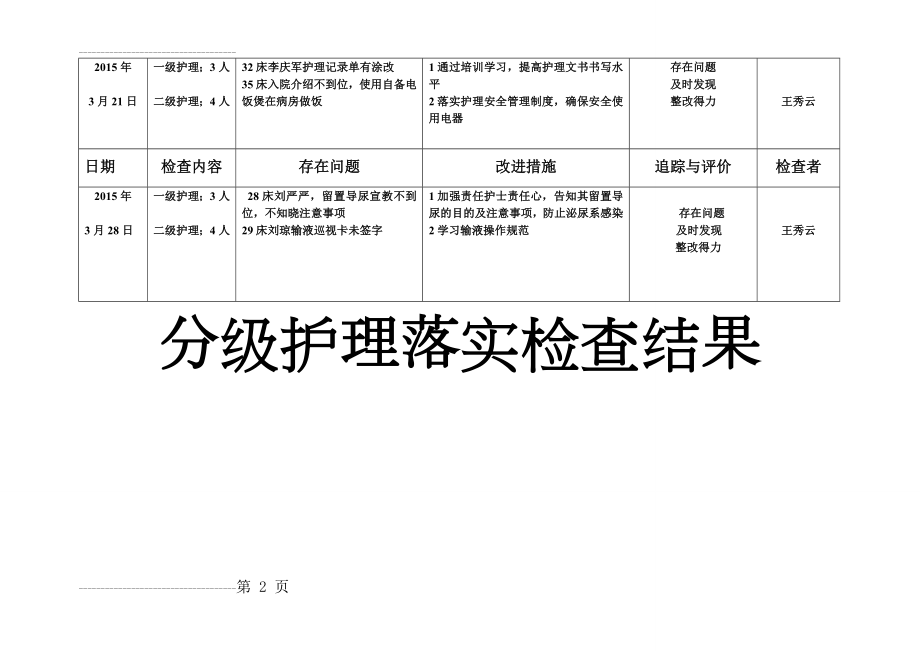 分级护理护理落实情况(3页).doc_第2页