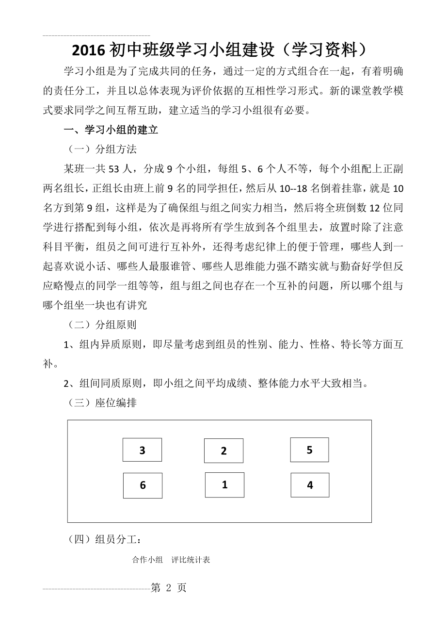 初中班级学习小组建设(6页).doc_第2页